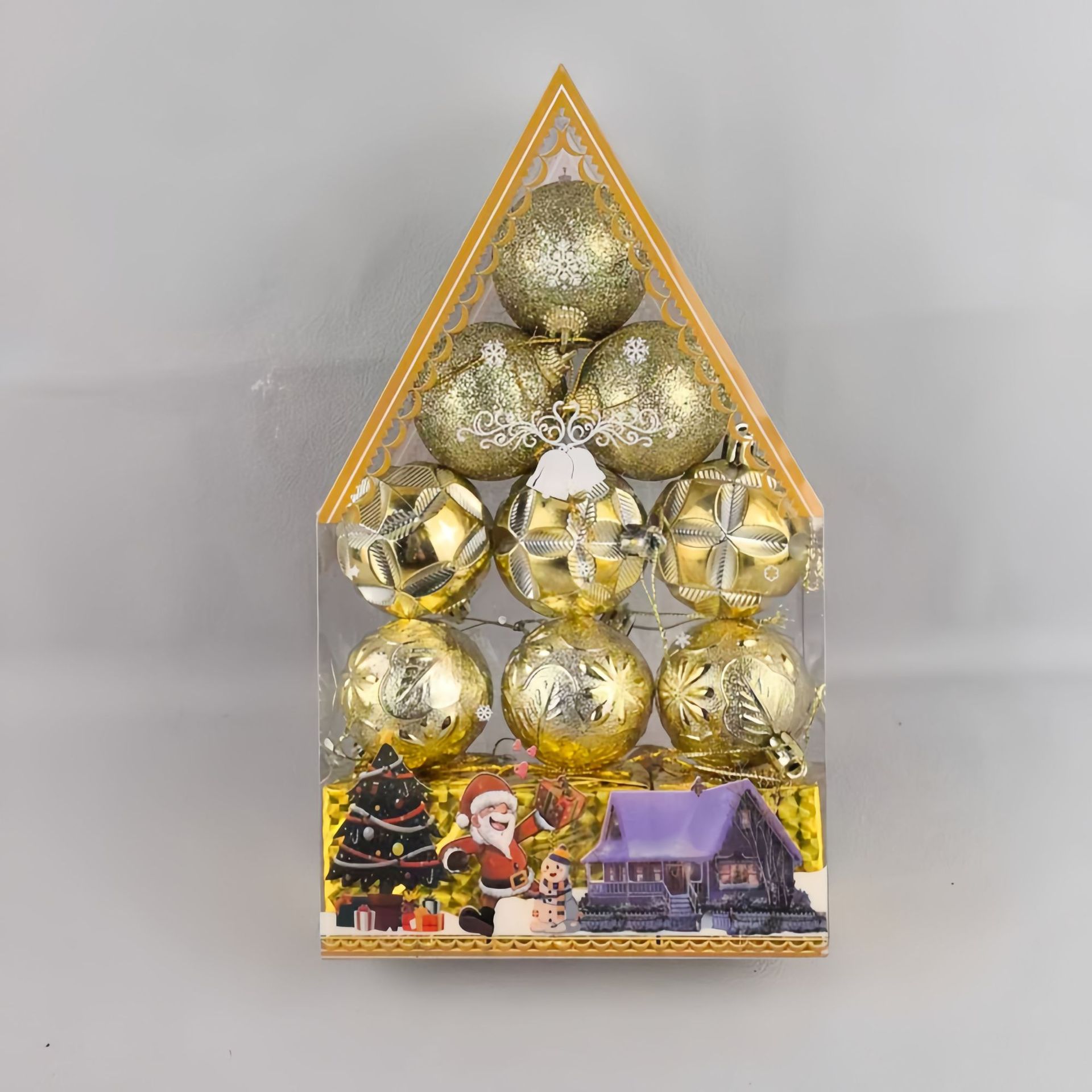 Nuevos adornos de Navidad transfronterizos colgantes de Navidad Bolas de Navidad Set Bolas de Navidad Colgantes de árbol de Navidad Caja de regalo Bolas de Navidad G image 15