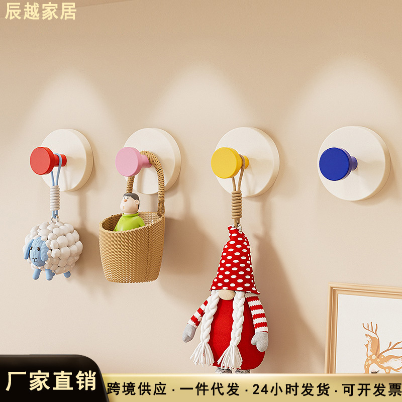 Dopamine Hook, Punch-Free, Adhesive Hook, Strong Load-Bearing, Detachable, High-Looking, Creative, Traceless Clothes Hook Dopamine Hook, Punch-Free, Adhesive Hook, Strong Load-Bearing, Detachable, High-Looking, Creative, Traceless Clothes Hook