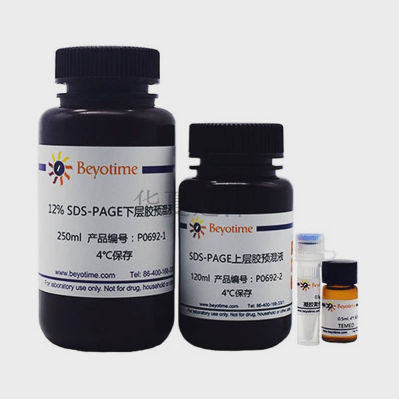 P0692-可制30-50块胶 12% SDS-PAGE凝胶超快速配制试剂盒 碧云天