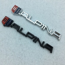 阿尔宾娜 ALPINA车标 中网标 后备箱车尾标 金属改装贴标 汽车贴