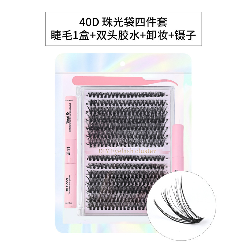 定制外贸跨境3040D曲单簇假睫毛混搭DIY分段嫁接朵毛欧美跨境热销|undefined