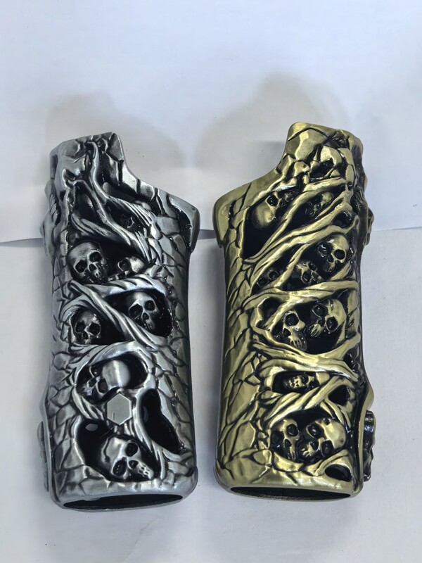 DOLPHIN-906-14 Ghost Face Skull Hollow Metal Bik J6 Lighter Case DOLPHIN-906-14 Ghost Face Skull Hollow Metal Bik J6 Lighter Case