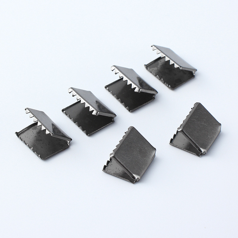 Square Movable Tail Clip, Toothed Copper Rope Clip, Leather Rope Tail Chain Closing Buckle, Webbing Tail Clip Buckle, Multiple Specifications