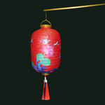 印花发光古风灯笼中秋中式灯笼商场店铺活动装饰纸灯笼