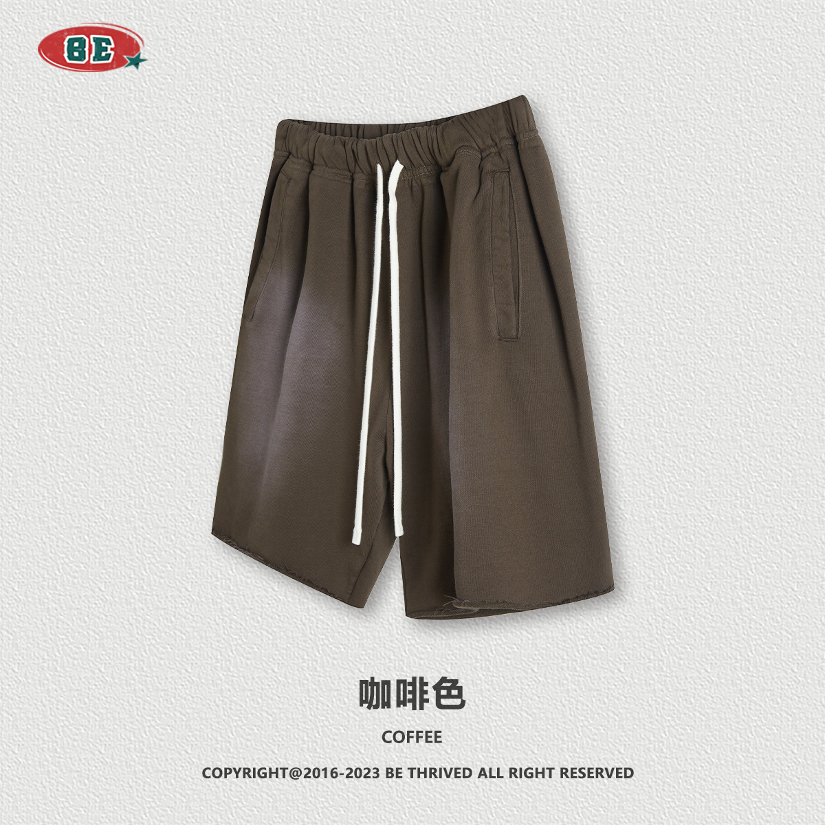 Personalizado | Pantalones cortos de mezclilla lavada degradada personalizados 2025 de 410G de alta densidad, pantalones de cinco puntos de marca de moda para hombre