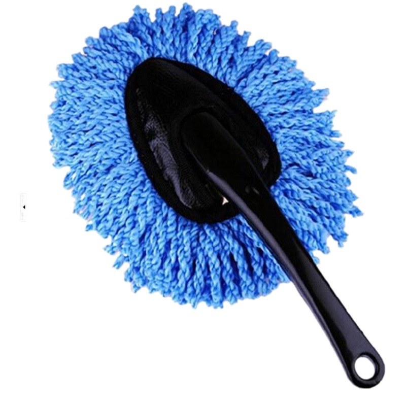 SNJUE cepillo triángulo coche fregona de cera cepillo de lavado de coches cepillo de eliminación de polvo coche Duster limpieza de coches pequeño cepillo de cera de entrega de una sola pieza image 1