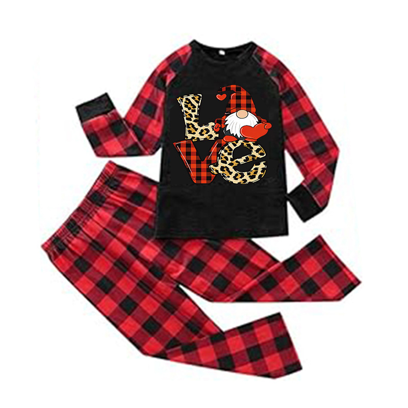 Underwear & Sleepwears Christmas style parent child printed home clothes cross border plaid home clothes hot selling parent child clothing suits_voghion.com
