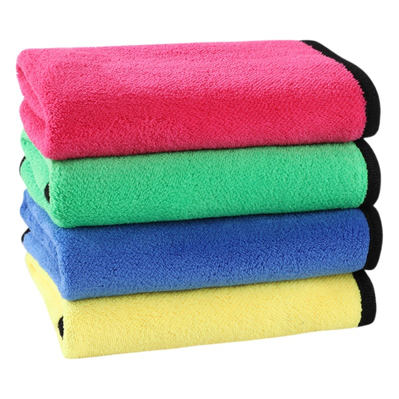 Coral Velvet Two-Color Car Wipes, Fishing Gear Gifts, Cleaning Kitchen Rags, Hand Towels, Logo Car Wash Towels