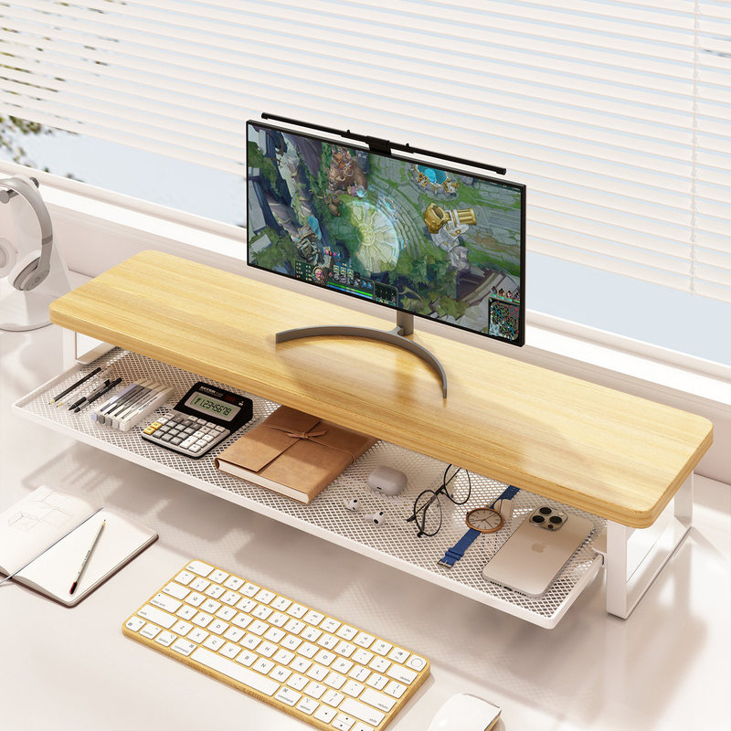 Desktop computer stand, office display keyboard holder, desktop storage rack with drawer and stand Desktop computer stand, office display keyboard holder, desktop storage rack with drawer and stand