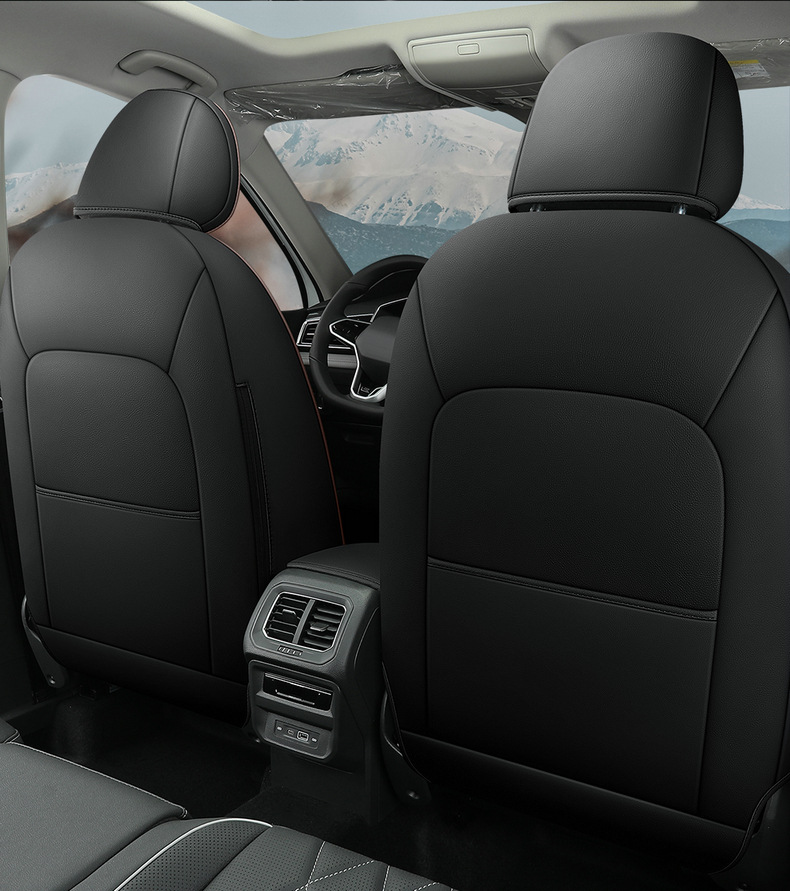 2023 Volkswagen Tiguan L Special Seat Cover All Seasons Universal Full Surrounding Seat Cover Breathable Leather Car Cushion Cover