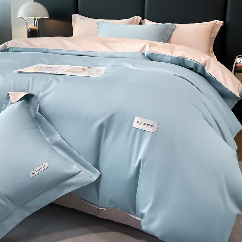 Algodón ligero de lujo conjunto de cuatro piezas de algodón largo de Xinjiang primavera y otoño sábanas de algodón cubierta de cama de alta calidad