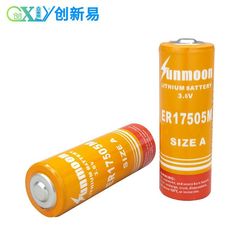 Monthly and daily ER17505M prepaid IC card smart water meter gas meter patrol stick flow meter 3.6V lithium battery pack