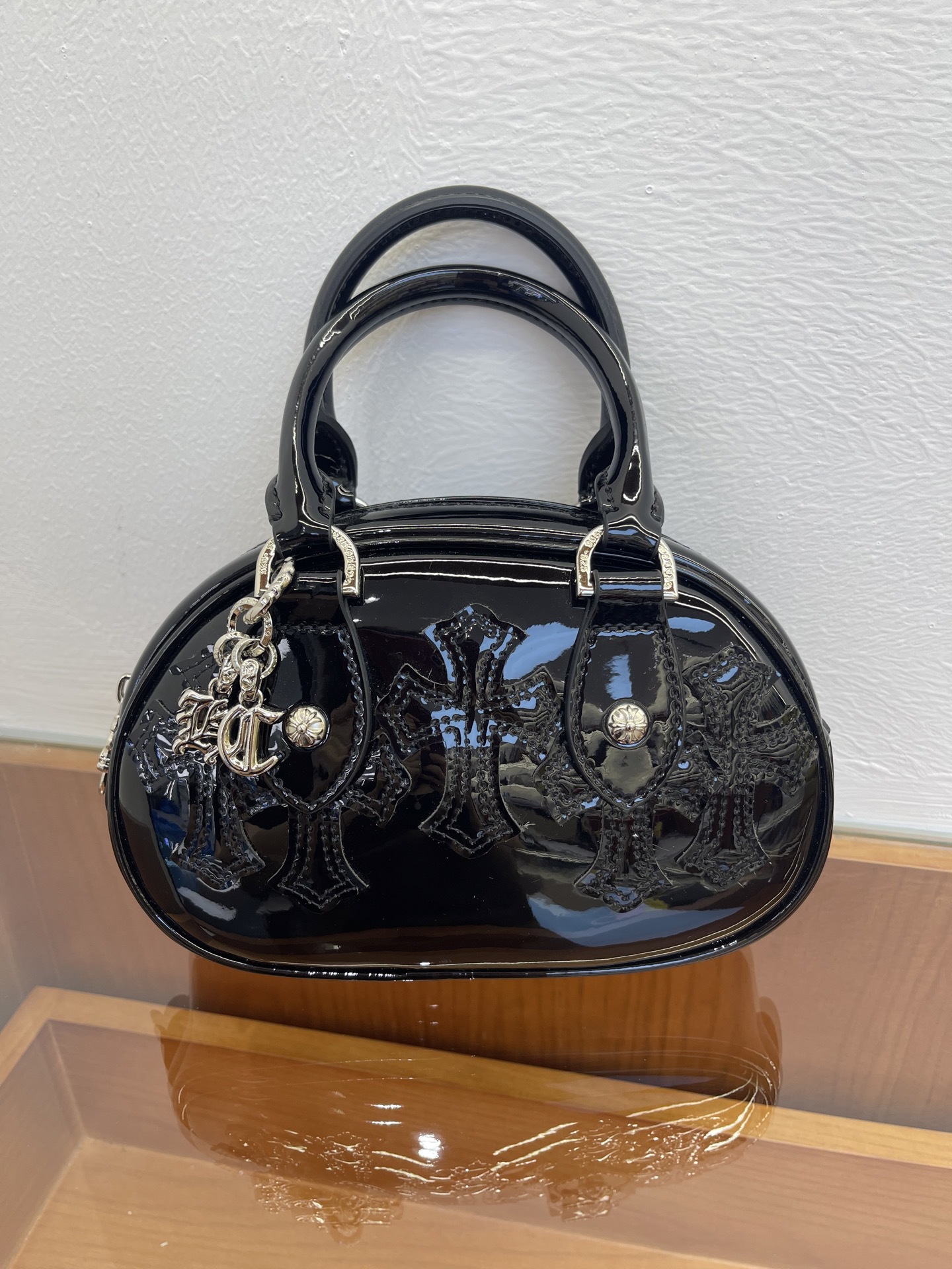 Women's New Top Grain Cowhide Cross Bowling Bag - Sweet & Cool Spicy Girl Style Pillow Bag, Handbag, Shoulder & Crossbody Bag - Thumbnail 6