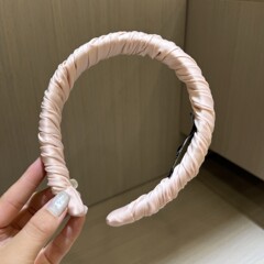 25秋季新款高级感秋冬女士缠绕布艺缎面发箍气质发卡发饰0902u2