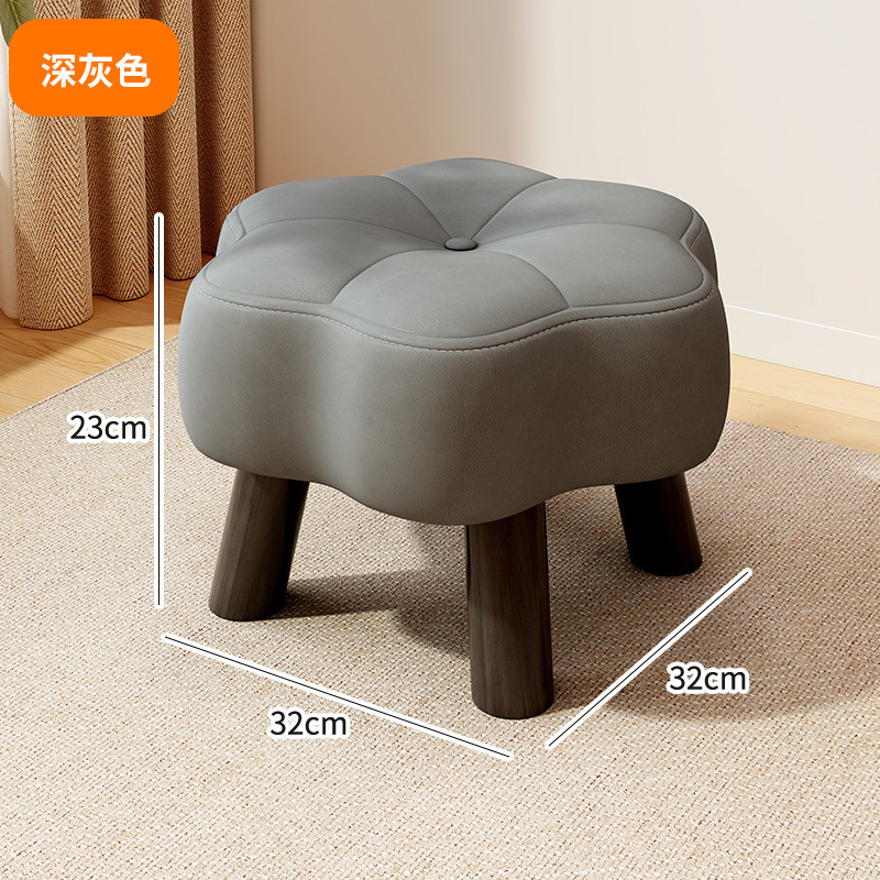 小さい腰掛けの家庭用の低い腰掛けの客間のお茶のいくつかの腰掛けのソファーの足の腰掛けの子供は切り株の実木の創意の花の腰掛けに座って靴の腰掛けを変えます。|undefined