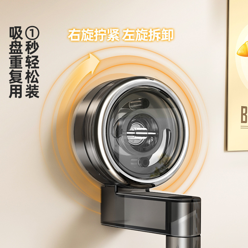 厨房葱姜蒜收纳盒吸盘式置物架生姜大蒜调料收纳筐免打孔墙上挂篮|undefined