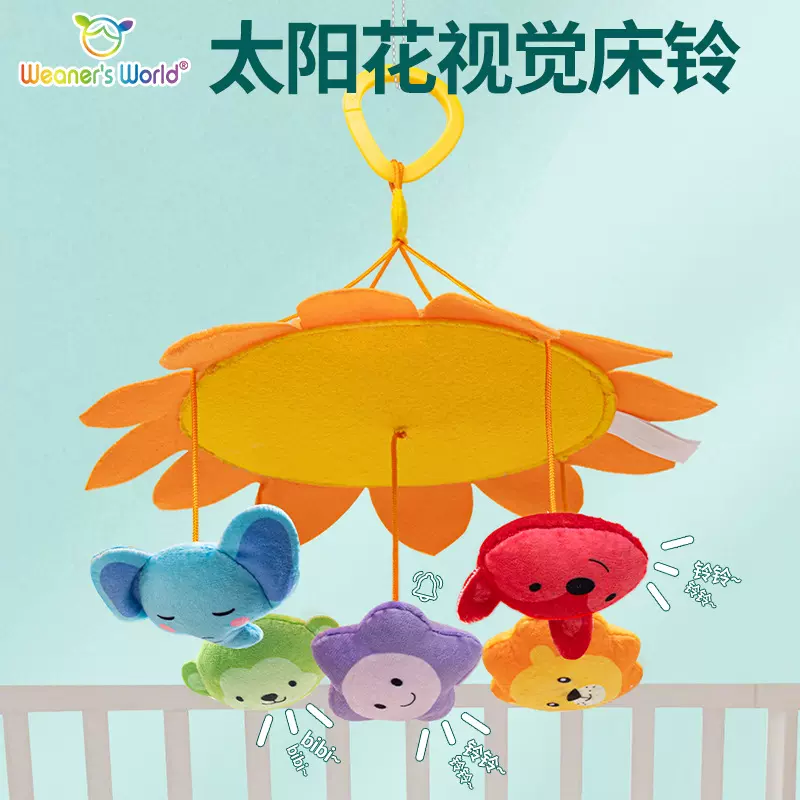 网红转转乐床头挂件宝宝风铃摇铃抬头训练推车挂件婴儿玩具0-1岁