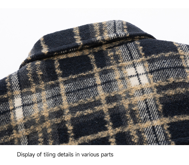 Men's Clothing Autumn And Winter Men's Jacket Trend Fashion Loose Plaid Shirt Jacket Men's Casual All Match_voghion.com