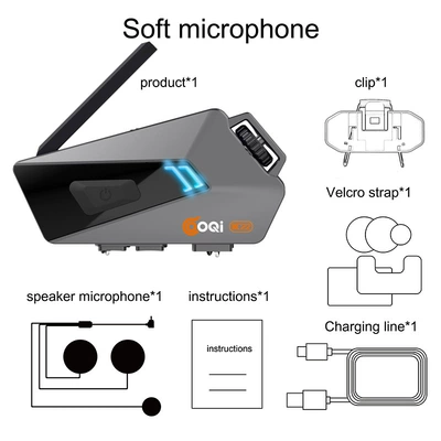 Motorcycle Helmet Headset Headset K22 for Motorcycle - soft-label-set