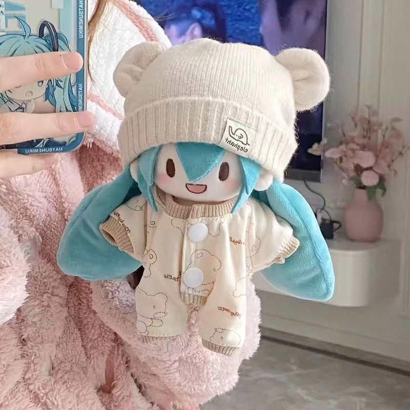 お着替え可15cm雪ミク初音可爱いコットン人形ふふふぬいぐるみお着替え可ぬいぐるみプレゼント朝|undefined