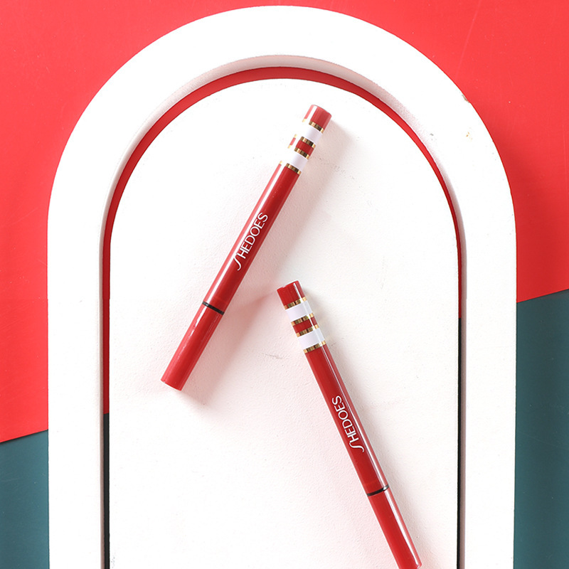 Tailandia, el mismo estilo, tubo rojo Shedoes al por mayor transfronterizo, impermeable, de secado rápido, no fácil de manchar, delineador de ojos, juego de 12 piezas image 2