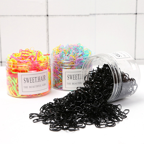 Children's unbreakable high-tension elastic hair ties, colorful hair bands, black thick headbands for adults and children, hair accessories