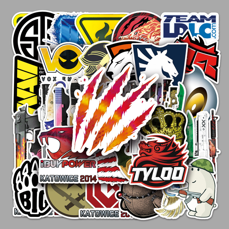 52 CS GO graffiti personality cross-border game goo card hand account DIY skateboard cup luggage sticker waterproof 52 CS GO graffiti personality cross-border game goo card hand account DIY skateboard cup luggage sticker waterproof