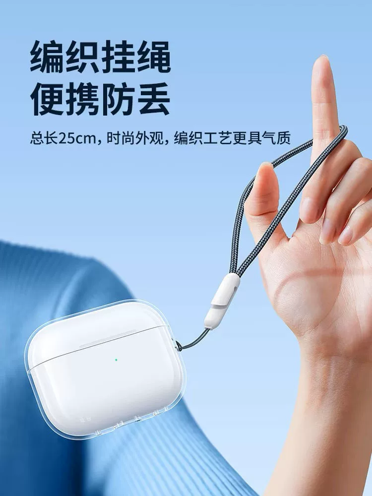 Прозрачный защитный чехол из ТПУ (Apple AirPods Pro2 / AirPods 1–4), тонкий ударопрочный