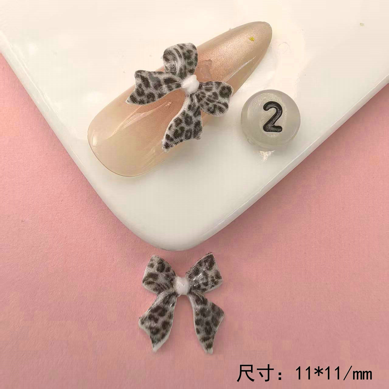 豹纹蝴蝶结领结飘带美甲饰品批发_18.jpg