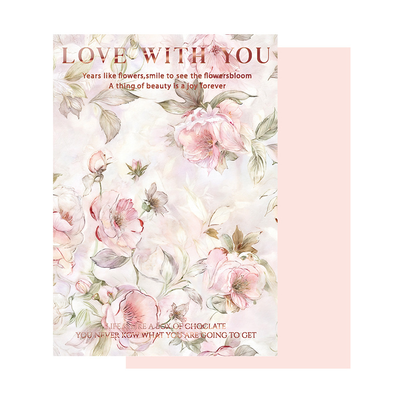 Papel de embalaje de estampado de color Yun material de ramo de flores Papel de estilo de alta calidad impermeable de papel florista materiales de flores