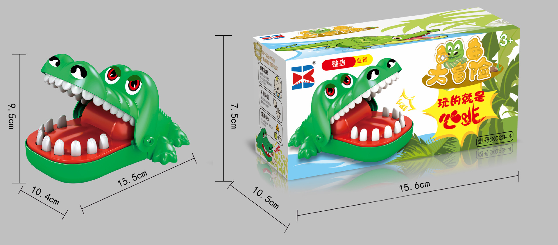 Dedo de mordida boca grande juguete cocodrilo dinosaurio gigante dedo de mordida tiburón hechizo juguetes de reducción de estrés para niños mayorista