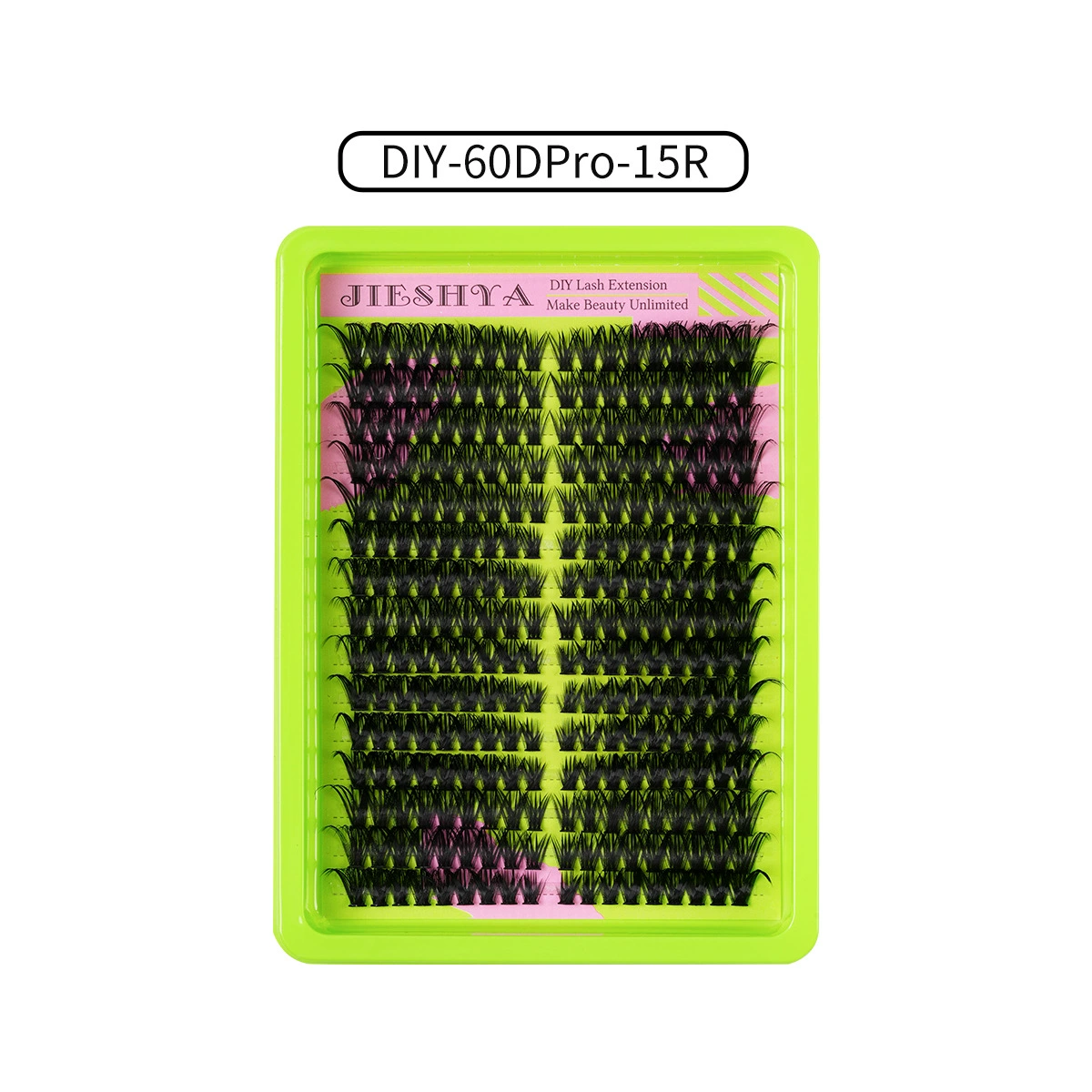 False Eyelash DIY Book, 640 pcs Clusters, 10D–40D Volume, Gift Box Kit
