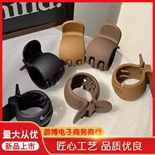 新款复古宫廷日韩抓夹发夹时尚磨砂气质素款网红简约时尚发夹发饰