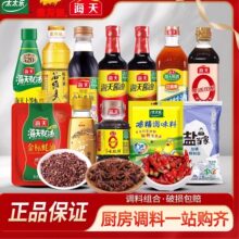 海天等调料组合套装酱油醋小瓶宿舍厨房调味料品油盐酱醋炒菜蚝油