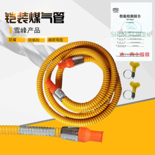 Xuefeng armored gas pipe anti-rat bite low pressure household 2 meters