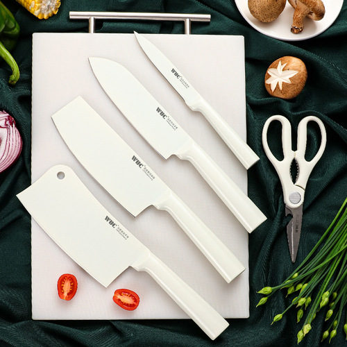 White Lady Knife Set Kitchen Home Use Vegetable Knife Slicing Knife Meat Knife Fruit Knife Stainless Steel Complete Set Combination