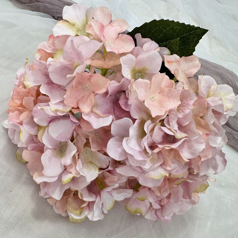 5頭の秋色のイギリス式のアジサイの結婚祝いの道は花の材料の講堂のデパートの花の壁の布の景の家の偽の花の置物を飾ります。|undefined