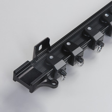 床帘u型轨道隔帘l型轨道可弯曲树脂弧形滑轨阳台飘窗侧装窗帘弯轨