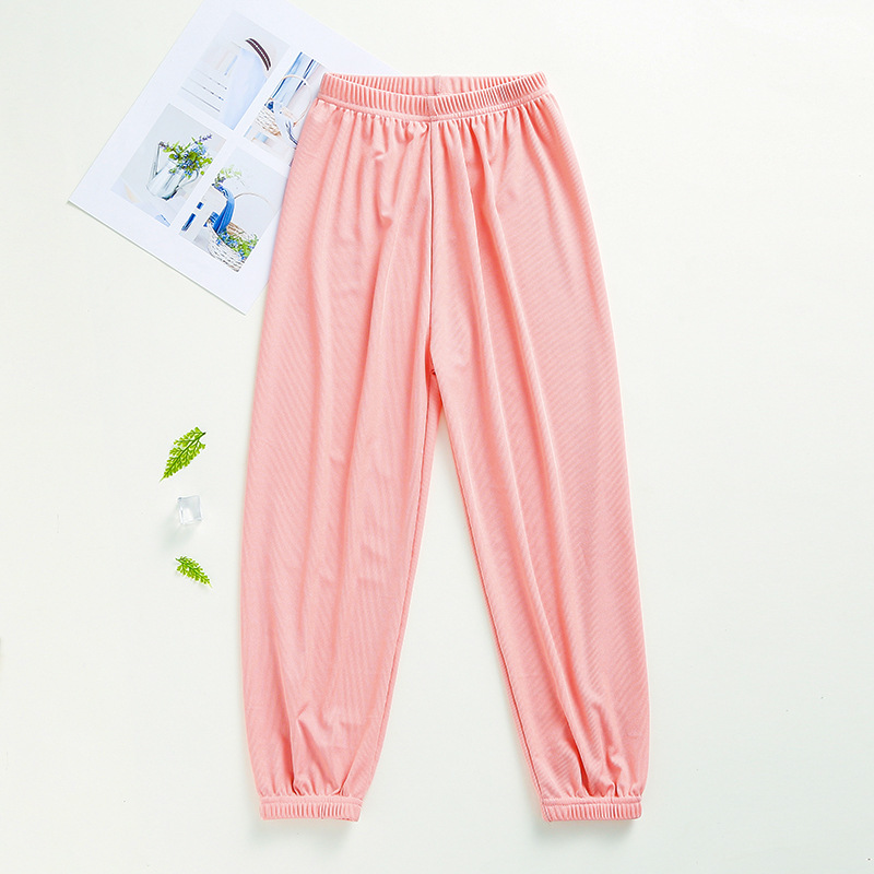 新女童防蚊裤男童夏季冰丝运动裤儿童透气夏装宝宝宽松洋气灯笼裤|ru