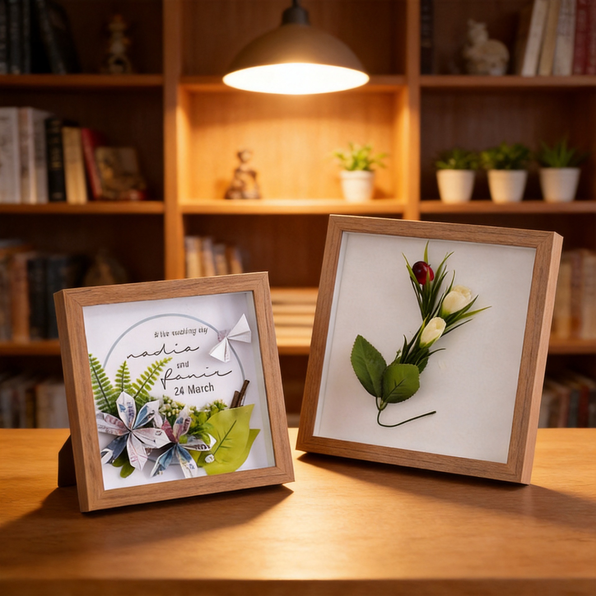 Creative wooden photo frame