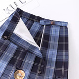 Студенческая юбка в складку, японская школьная юбка