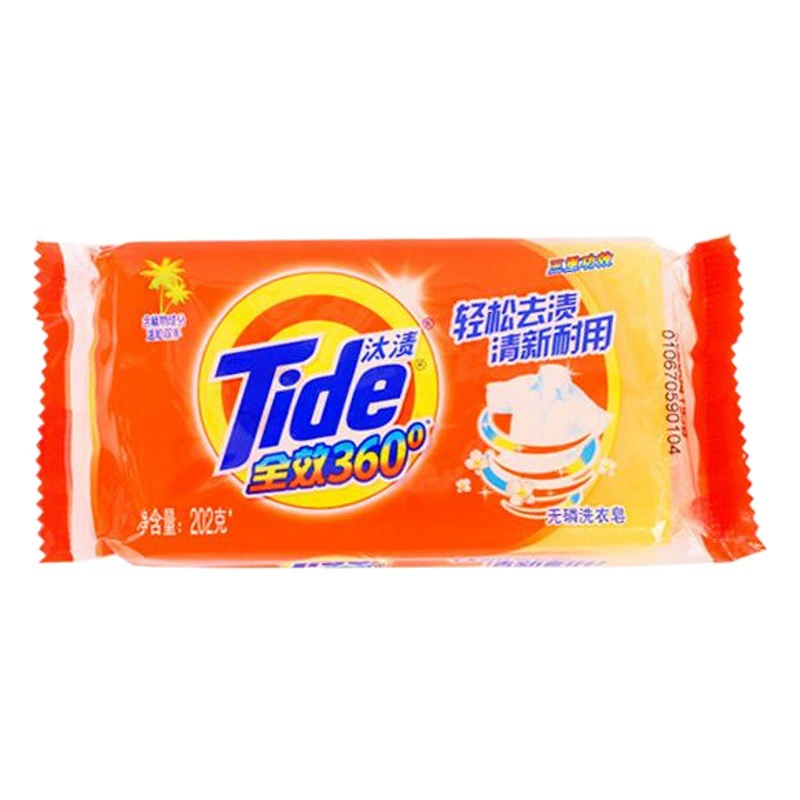Оптовые оригинальные товары Мыло для стирки Tide 116g188g218g Прозрачное мыло Tide School 360 Мыло для стирки без фосфора