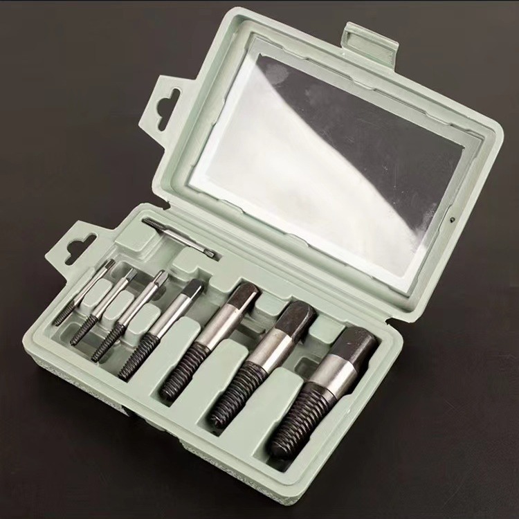 Boxed 6PC/8PC Fine Thread Extractor Double-Ended Thread Puller Tool Breakage Slip Disassembly Gadget Set
