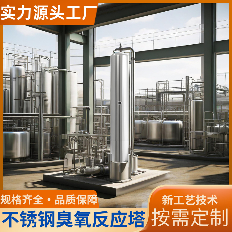不锈钢材质臭氧反应塔基础版循环水消毒杀菌稳定可靠氧化设备
