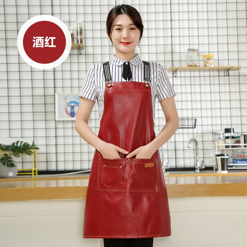 Carta de la cinta impermeable de cuero rojo vino