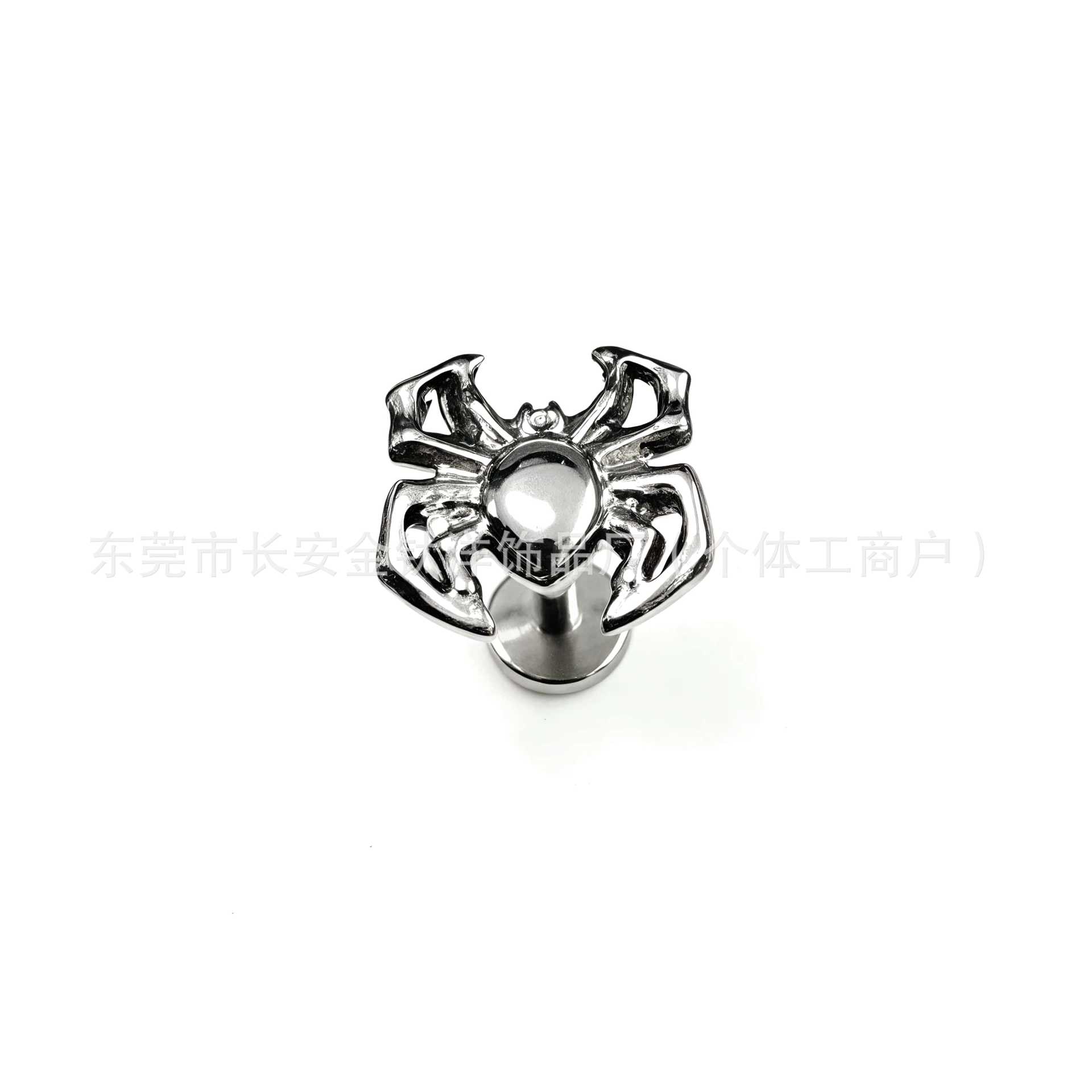 F136 Titanium Hollow Spider Animal Internal Thread Ear Stud Cochlear G23 Titanium Alloy Body Piercing Jewelry Ear Bone Stud detail image 7