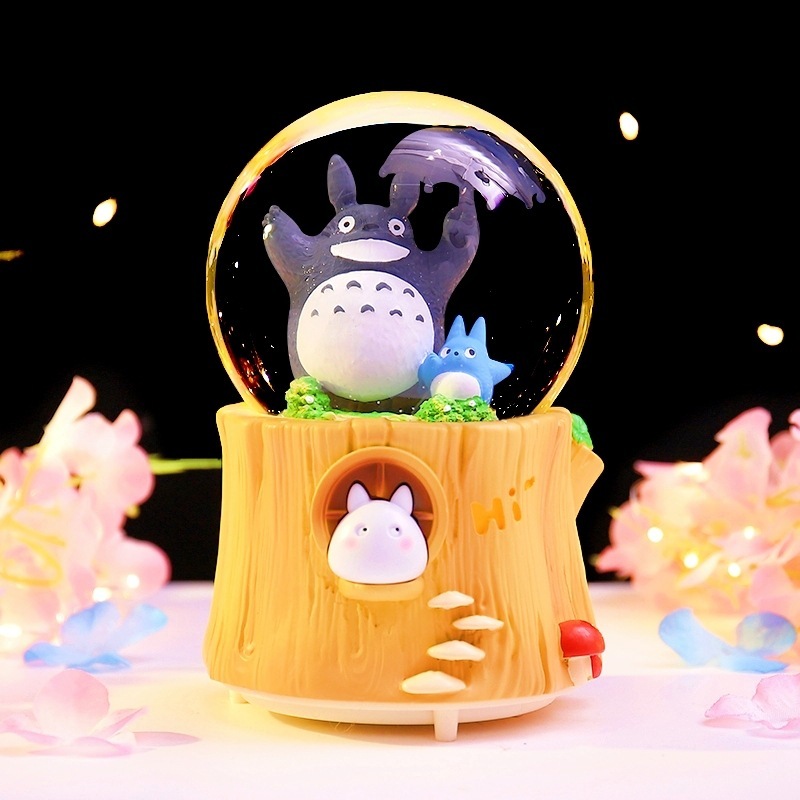 クリエイティブギフト回転トロイの木馬クリスタルボール誕生日プレゼント振り子友達ユニコーンオルゴール卸売りプレゼント|undefined