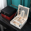 Capacious jewelry, storage system, polyurethane storage box, handheld mirror, simple and elegant design