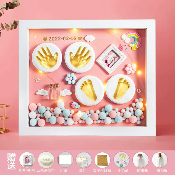 [实木12寸粉款金漆+小饰品暖灯A✦]