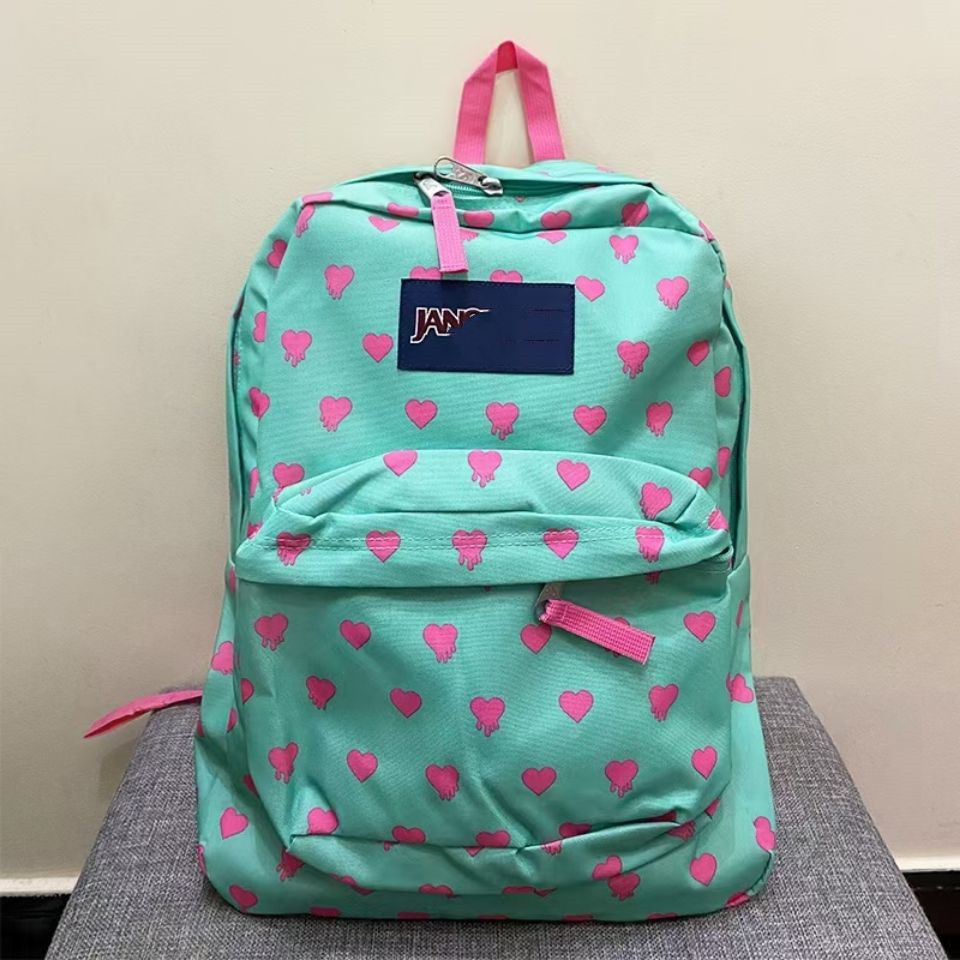 Jess nueva mochila de lona transfronteriza de gran capacidad Escuela Secundaria campus simple pareja mochila